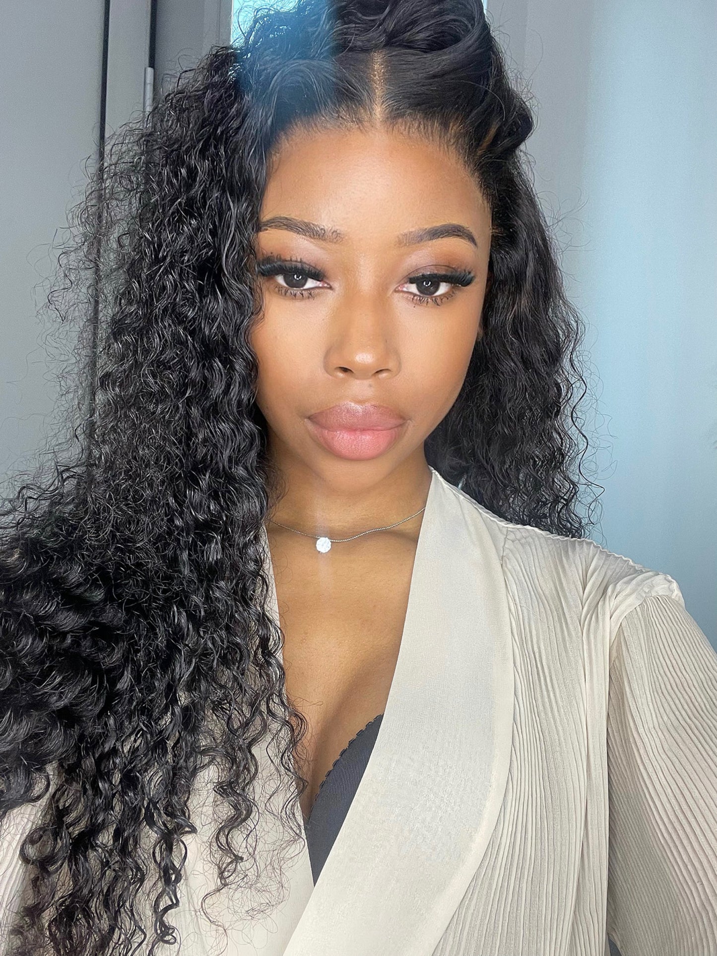 22" CURLY LACE FRONTAL WIG 13x4
