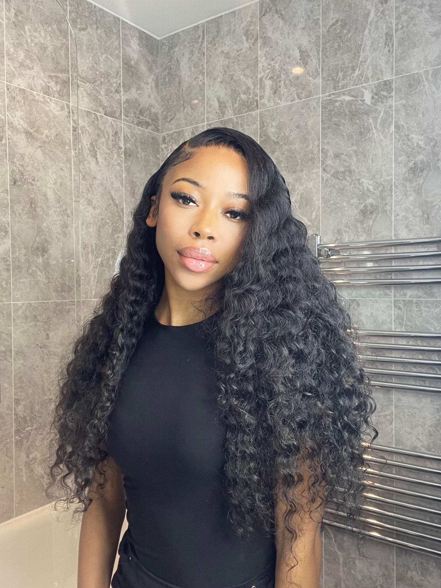 24" CURLY LACE FRONTAL WIG 13x6