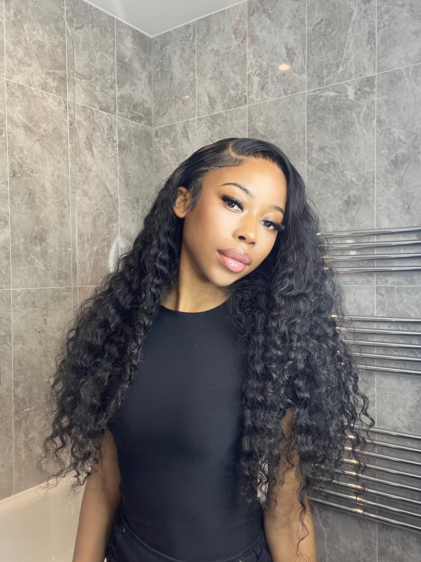 24" CURLY LACE FRONTAL WIG 13x6