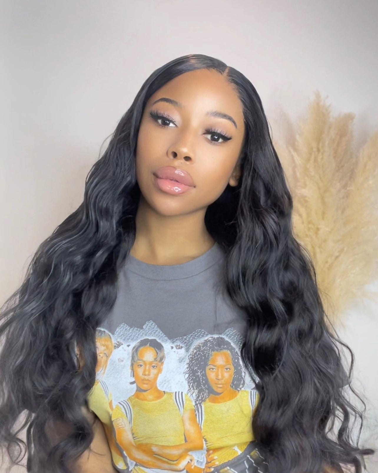 24" BODY WAVE GLUELESS LACE FRONTAL WIG 4x4