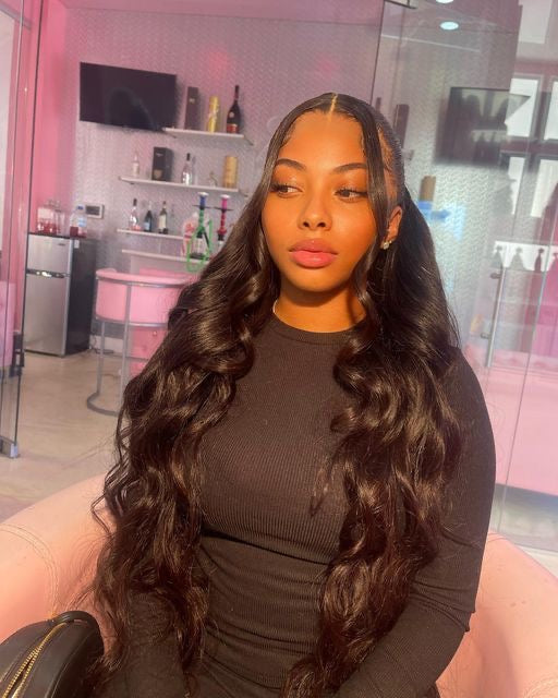 24” BLACK LACE FRONTAL WIG 13x4