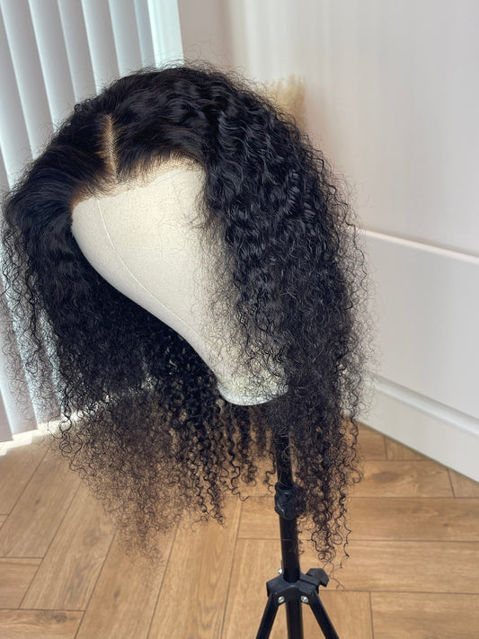 24" CURLY LACE FRONTAL WIG 4x4