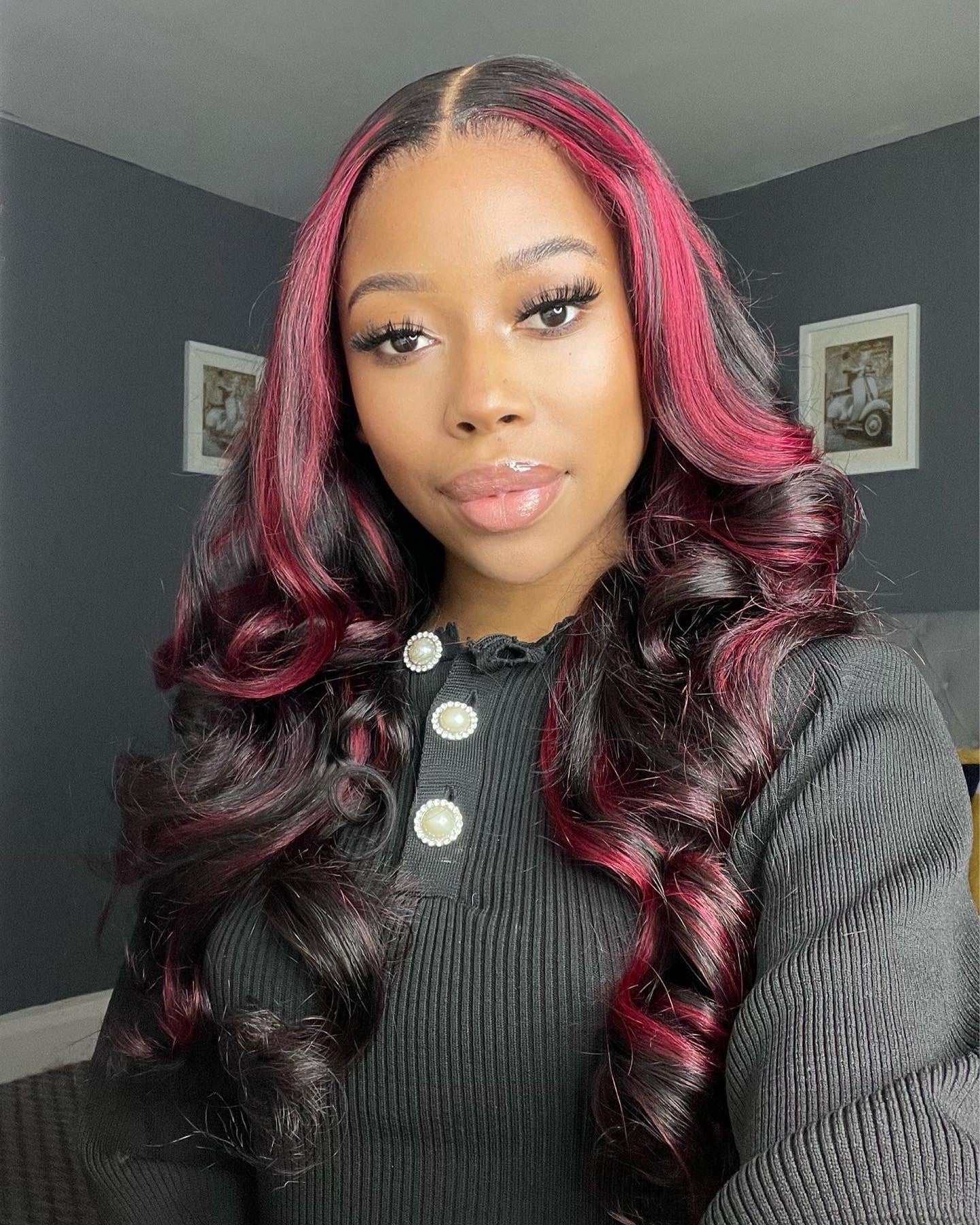 22” RED HIGHLIGHTED FRONTAL 5x5