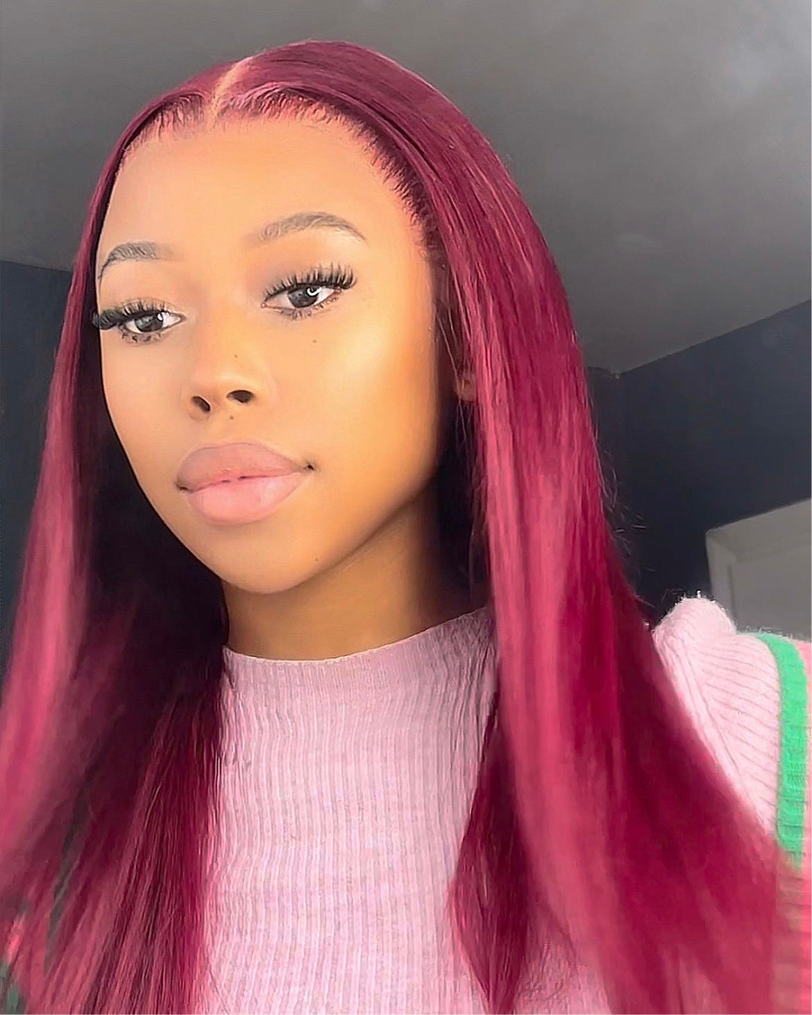 24" RED LACE FRONTAL WIG 13x4