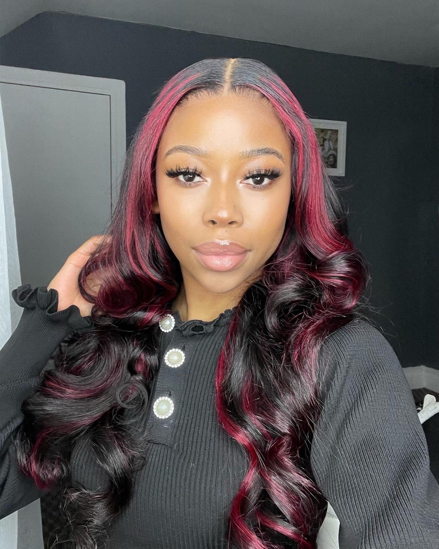 22” RED HIGHLIGHTED FRONTAL 5x5